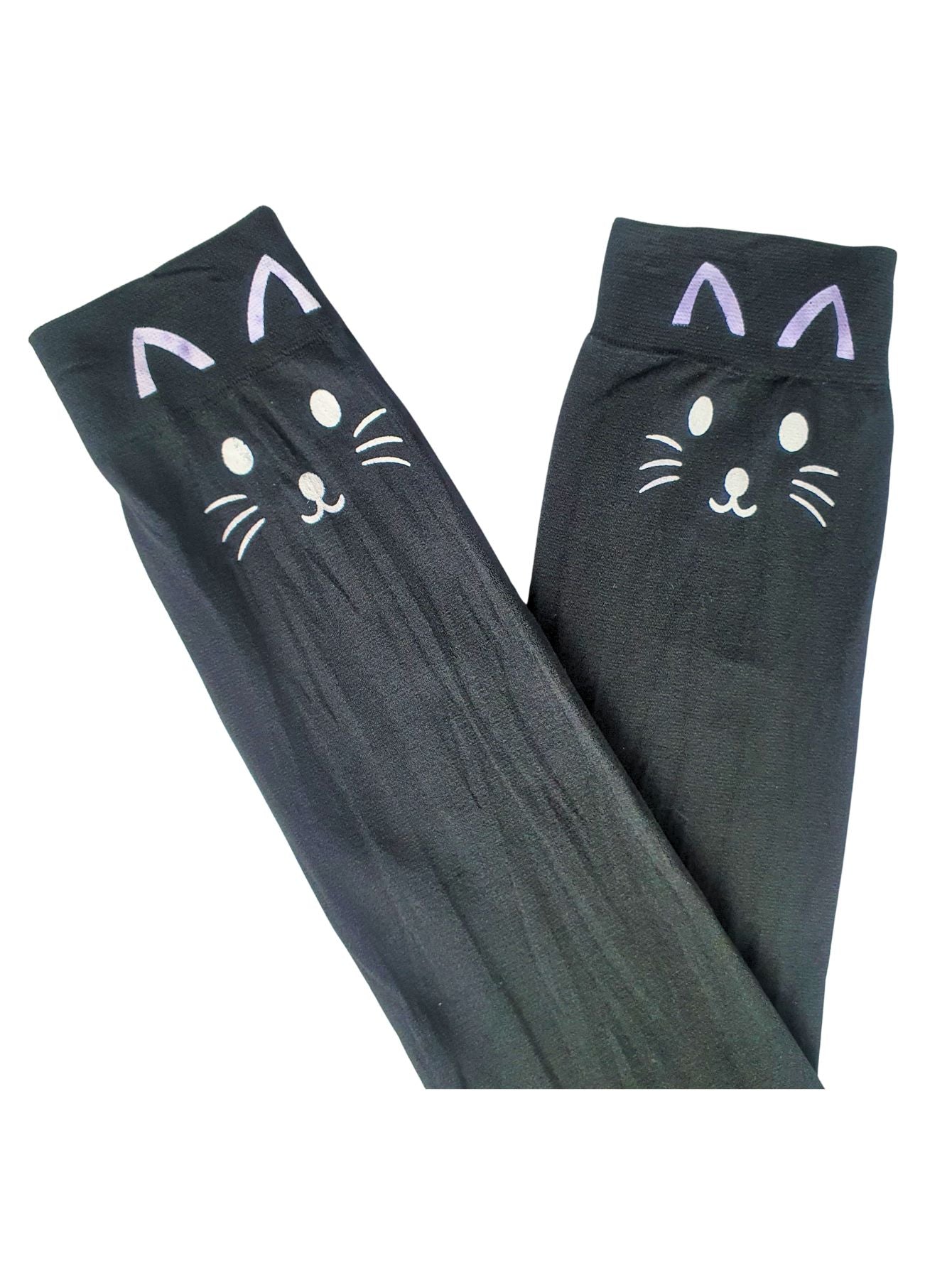 Meia Calça Gatinho Preto Para Fantasia Cosplay e Festa 5/8 Meia Calça Gatinho Preto Para Fantasia Cosplay e Festa 5/8